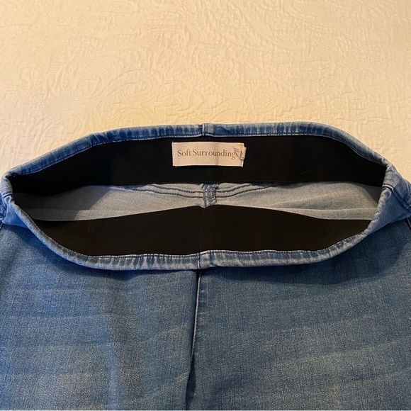 Soft Surroundings Supremely Soft Pull On Skinny Blue Jeans - Medium - Picture 7 of 13